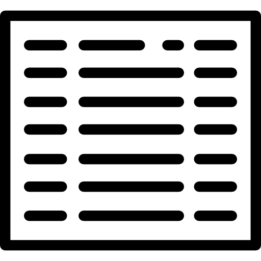 harmonogramy Detailed Rounded Lineal ikona