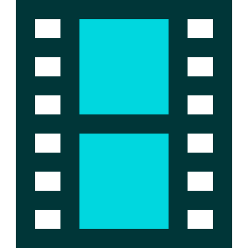 Film strip Basic Straight Flat icon