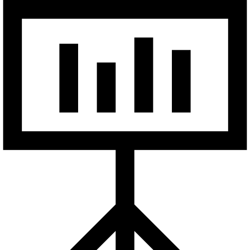 prezentacja Basic Straight Lineal ikona