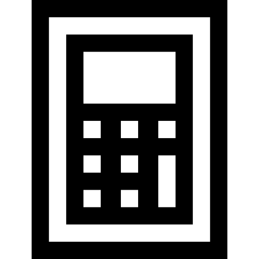 Calculator Basic Straight Lineal icon