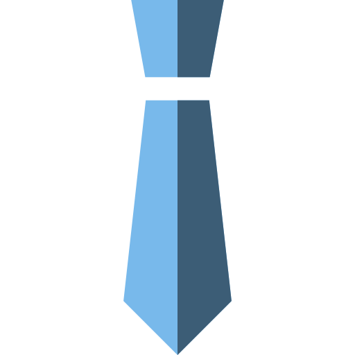 krawatte Basic Straight Flat icon