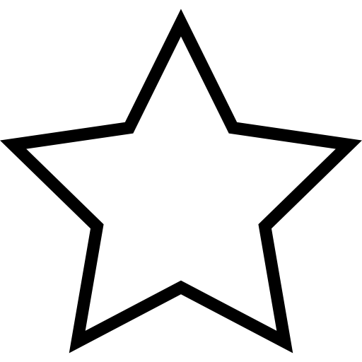 estrella Detailed Straight Lineal icono