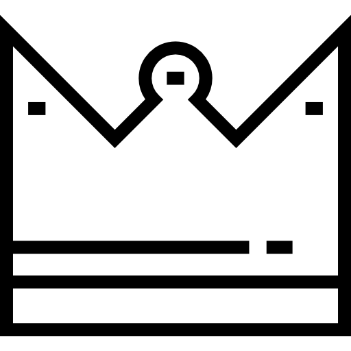 Корона Detailed Straight Lineal иконка