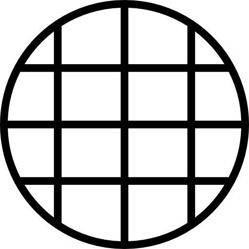 glob Detailed Straight Lineal ikona