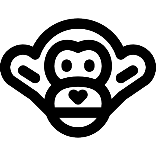 Monkey Basic Rounded Lineal icon