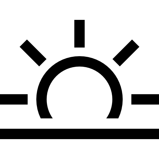 wschód słońca Basic Straight Lineal ikona