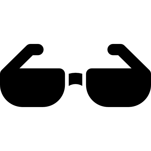 okulary Basic Rounded Filled ikona