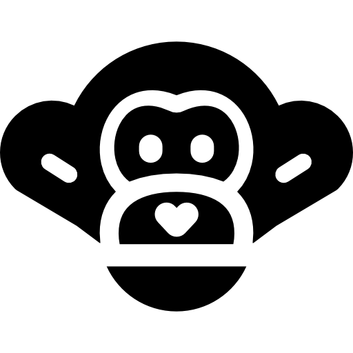scimmia Basic Rounded Filled icona