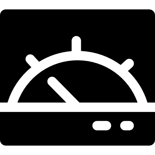 tachometer Basic Rounded Filled icon