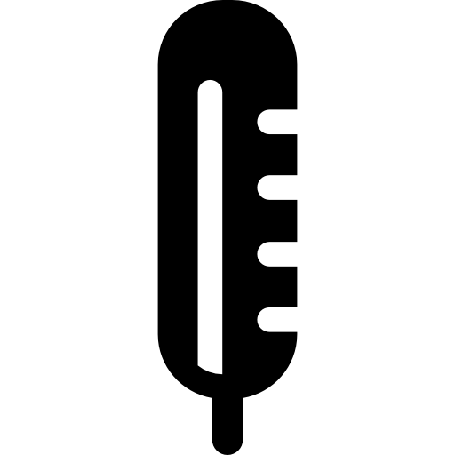 thermometer Basic Rounded Filled icoon