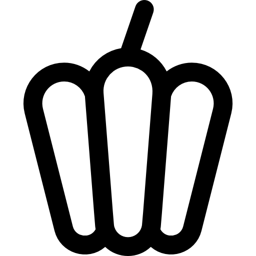 болгарский перец Basic Rounded Lineal иконка