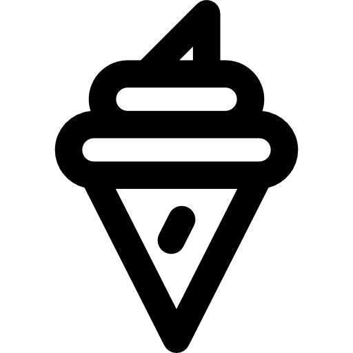 sorvete Basic Rounded Lineal Ícone