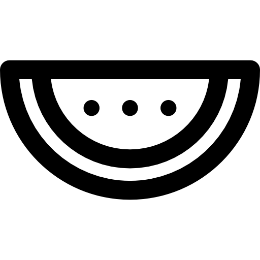 wassermelone Basic Rounded Lineal icon