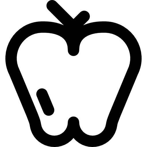 apfel Basic Rounded Lineal icon