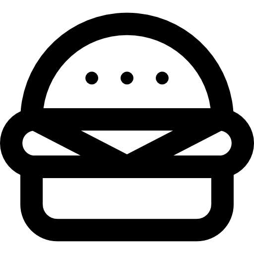 Бургер Basic Rounded Lineal иконка