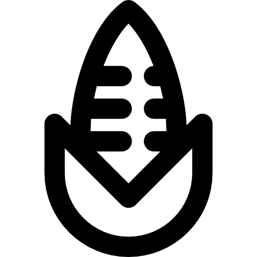 Кукуруза Basic Rounded Lineal иконка