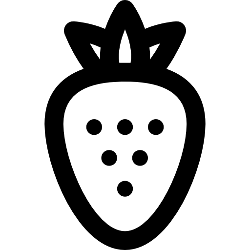 딸기 Basic Rounded Lineal icon