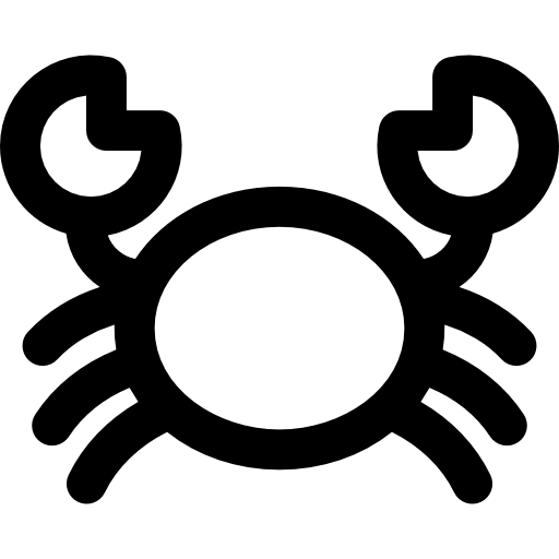 Crab Basic Rounded Lineal icon