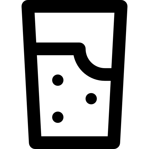 물 유리 Basic Rounded Lineal icon