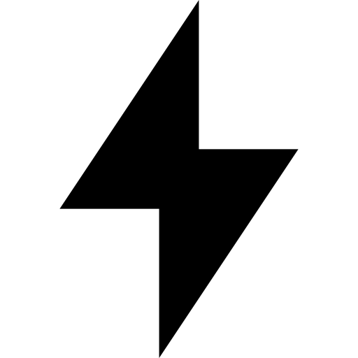 Light bolt Basic Straight Filled icon