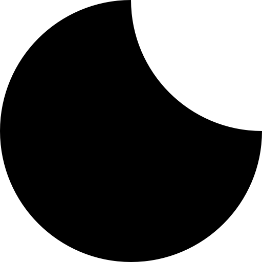 księżyc Basic Straight Filled ikona