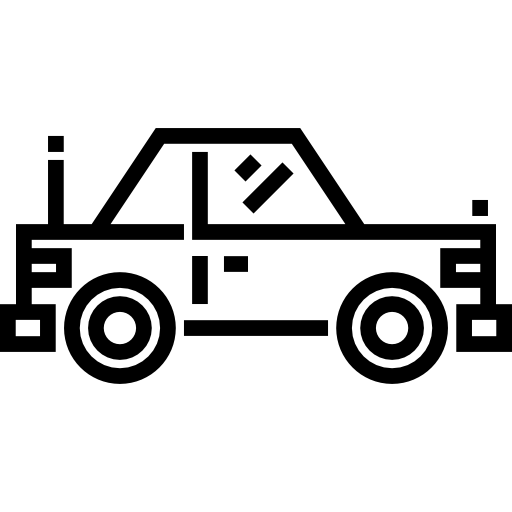 samochód Detailed Straight Lineal ikona