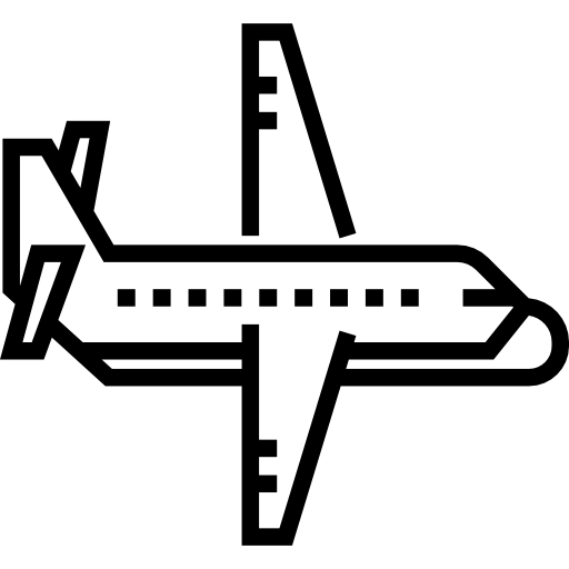 avión Detailed Straight Lineal icono