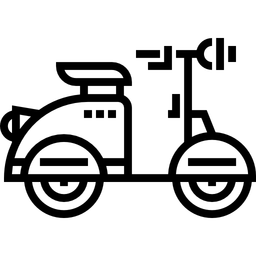 motocicleta Detailed Straight Lineal icono