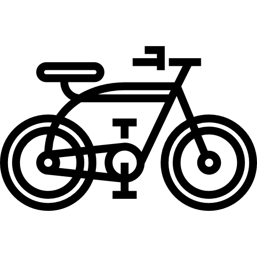 bicicleta Detailed Straight Lineal icono