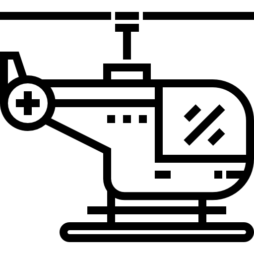 ヘリコプター Detailed Straight Lineal icon