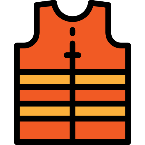 Reflector vest Detailed Rounded Lineal color icon