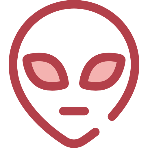 extraterrestre Monochrome Red icono