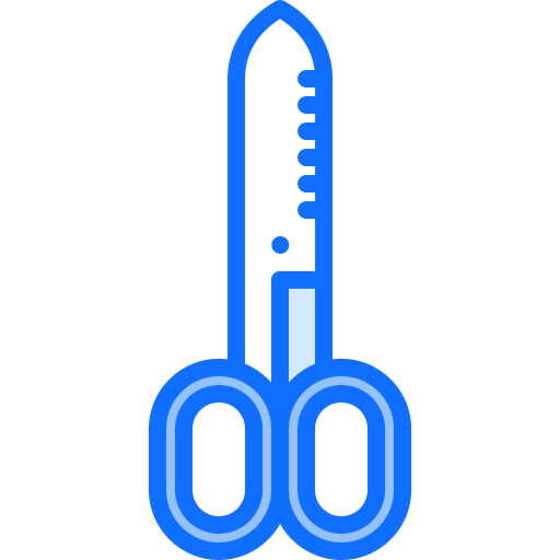 가위 Coloring Blue icon