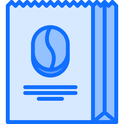 kaffeebohnen Coloring Blue icon