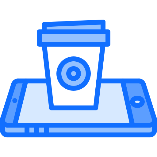 Taza para café Coloring Blue icono