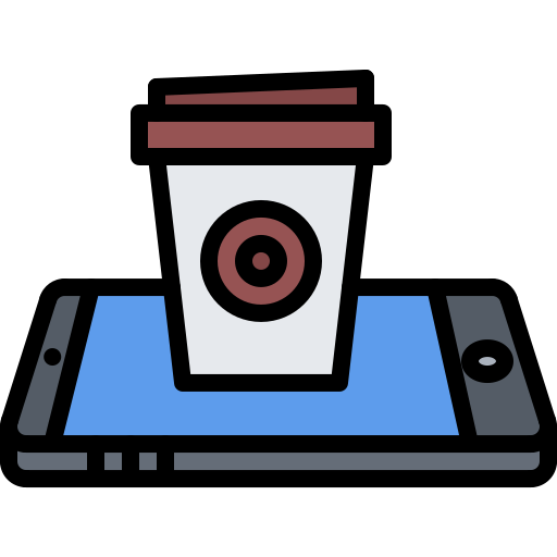 커피 컵 Coloring Color icon