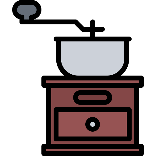 Coffee grinder Coloring Color icon