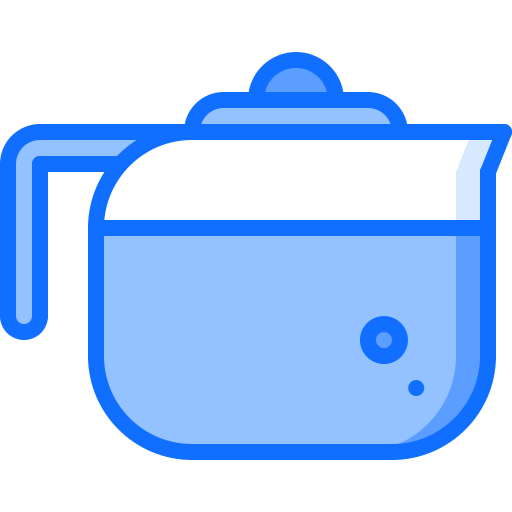 Coffee maker Coloring Blue icon