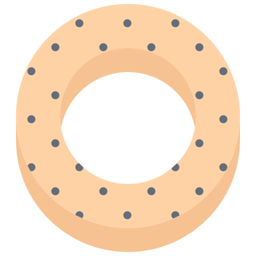 bagel Coloring Flat icon