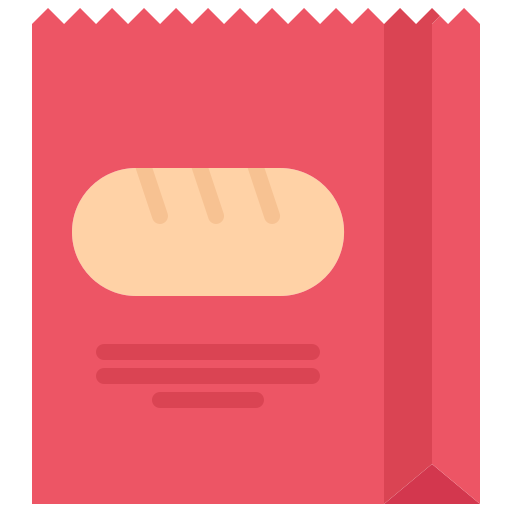 빵 Coloring Flat icon