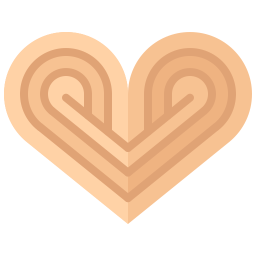 Corazón Coloring Flat icono