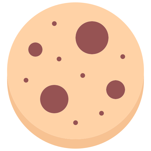 Chocolate chip Coloring Flat icon