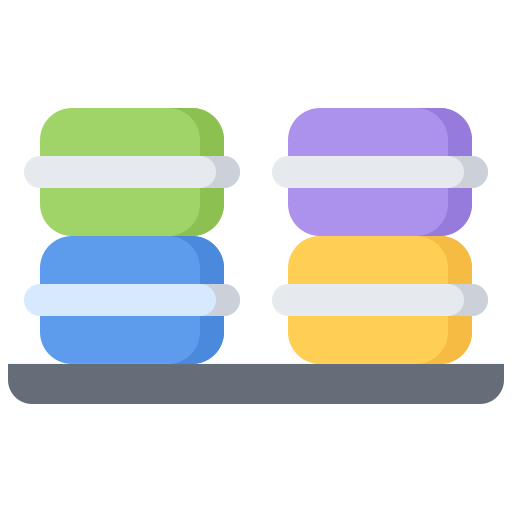 Macaroons Coloring Flat icon