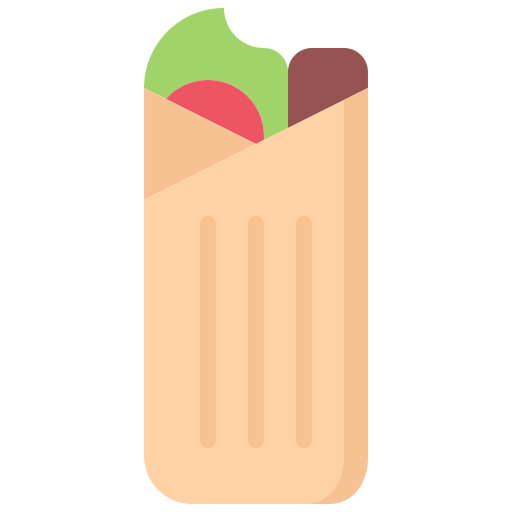 shawarma Coloring Flat icon