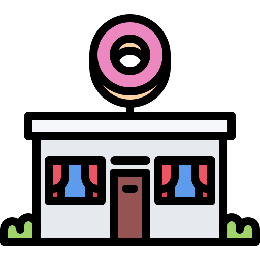 donut-shop Coloring Color icon