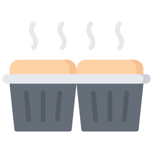 Muffin Coloring Flat icono