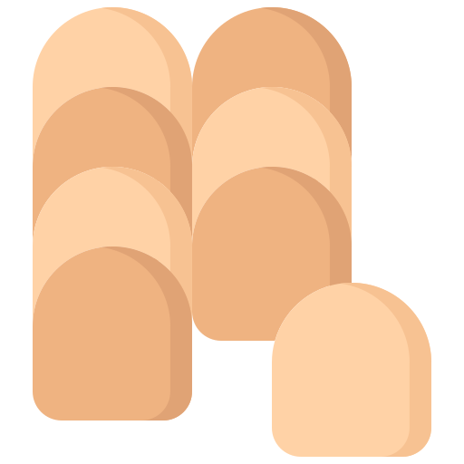 Хлеб Coloring Flat иконка