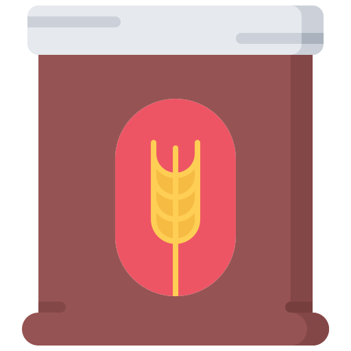 小麦粉 Coloring Flat icon