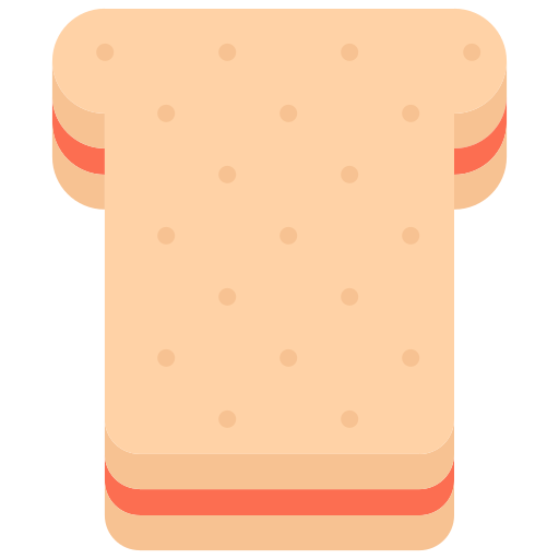sandwich Coloring Flat icoon