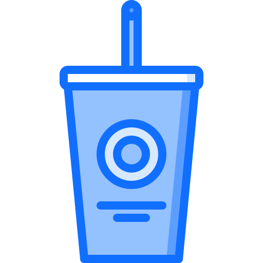 un soda Coloring Blue Icône